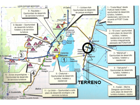 excelente terreno de 200 has en mahahual