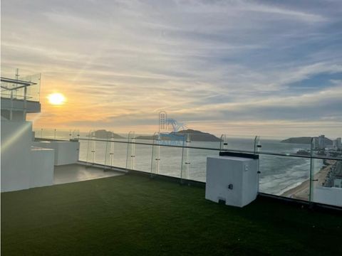 departamento en venta en el malecon de mazatlan en torre central 102
