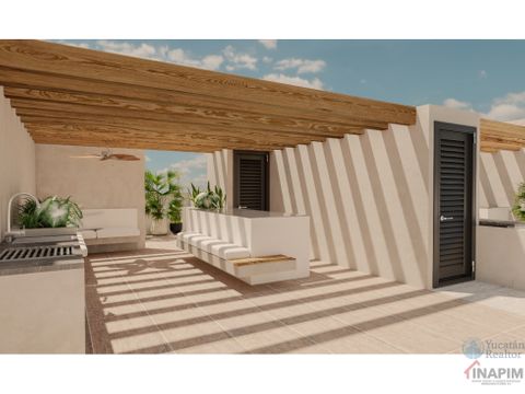 venta de lujoso townhouse en cholul de 2 recamaras en yucatan