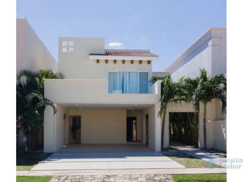 casa en venta en privada parque central con 4 recamara en yucatan