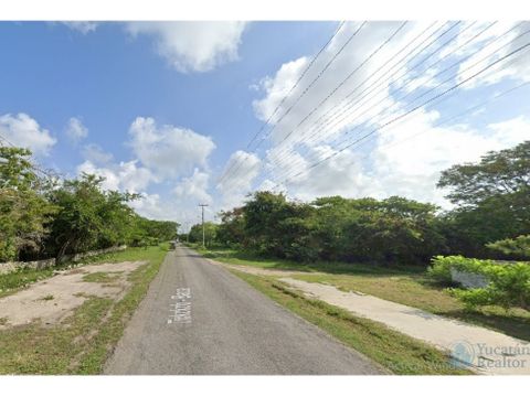 terreno en venta en yaxkukul gran oportunidad para inversion yucatan