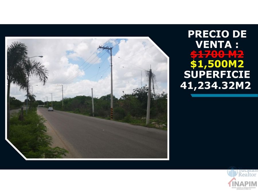 venta de terreno en dzitya precio por metro cuadrado norte yucatan