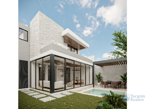 casa residencial venta 3 habitaciones piscina merida yucatan