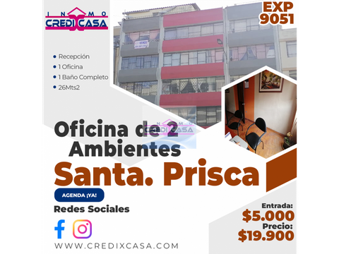 xc venta de oficina 2 ambientes santa prisca exp 9051