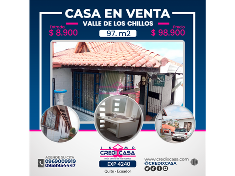 inmocredicasa venta casa en el valle de los chillos exp 4240