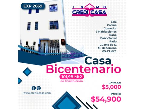 cxc venta casa en conjunto bicentenario exp 2669