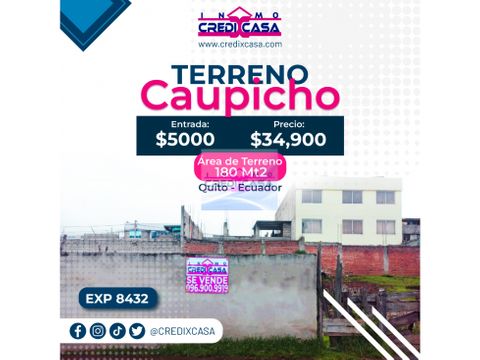 cxc venta terreno caupicho exp 8432