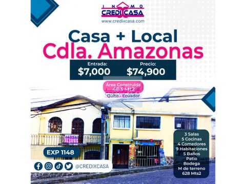 cxc venta casa local cdla amazonas exp 1148