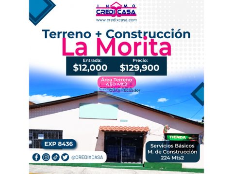 cxc venta terreno mas construccion la morita exp 8436