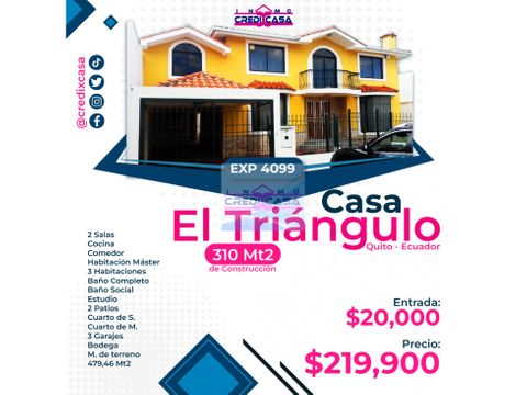 cxc venta casa el triangulo exp 4099