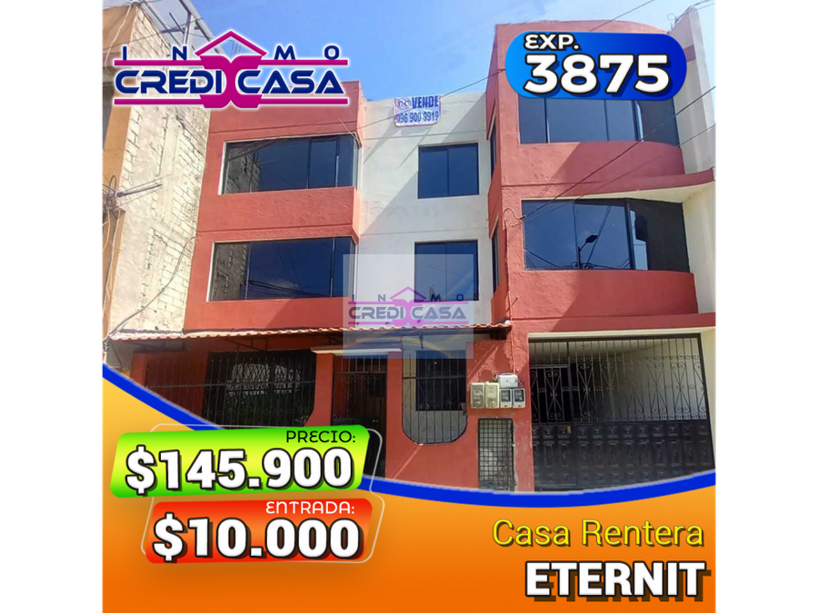 cxc venta casa rentera la ecuatoriana exp 3805