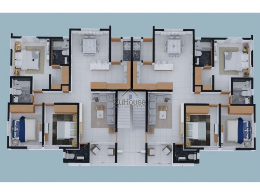 apartamento en venta en planos 3er nivel en los alamos wpa45 a2