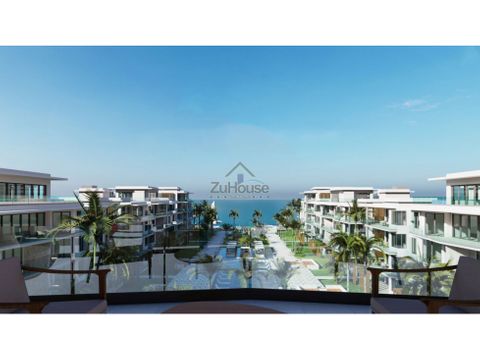 apartamento en venta en planos 1era linea playa puerto plata wpa84 b