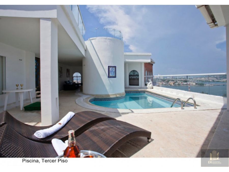 se vende penthouse piscina privada bocagrande cartagena de indias
