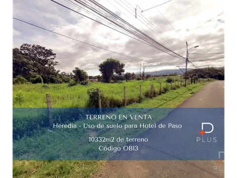 terreno venta uso mixto residencial comercial heredia cod ob13