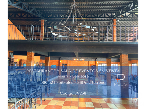 propiedad venta ideal para restaurante y sala de eventos cod jv268