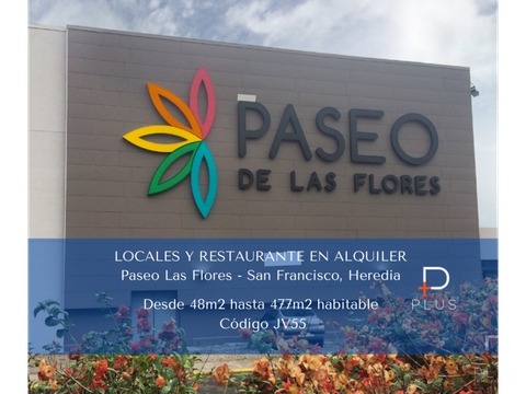 locales comerciales y restaurante alquiler paseo las flores cod jv55