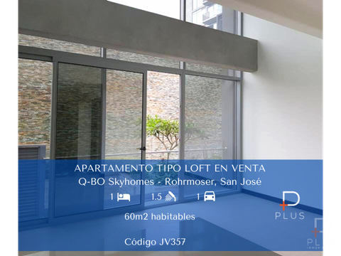 apartamento tipo loft venta q bo skyhomes rohrmoser 1 hab cod jv357