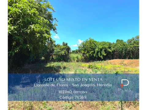 lote uso mixto en venta llorente de flores cod jv369