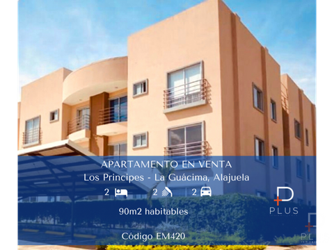 apartamento en venta la guacima 2 habitaciones cod em420