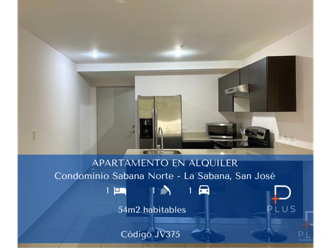 apartamento con muebles en alquiler sabana norte 1 hab cod jv375