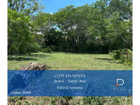 lote listo para construir en venta brasil santa ana cod jv409