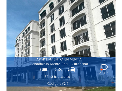 apartamento 2 habitaciones en venta monte real curridabat cod jv216