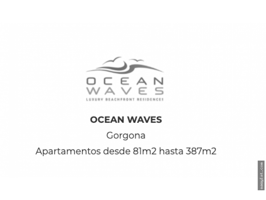 venta de apartamentos ocean waves de playa en gorgona