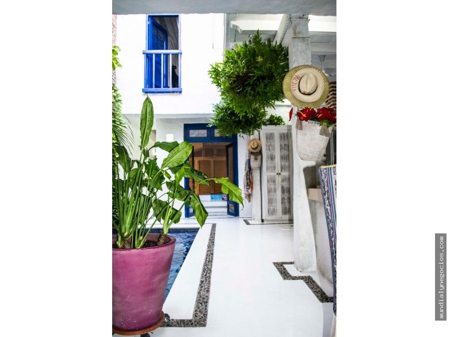 acogedora y exclusiva casa en la ciudad amurallada en cartagena