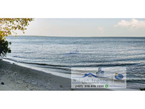 venta terreno con playa isla baru cartagena