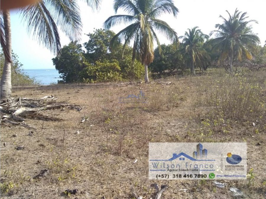 lote terreno en venta playa isla baru cartagena