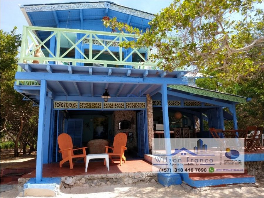 casa de playa lote terreno en venta isla baru cartagena