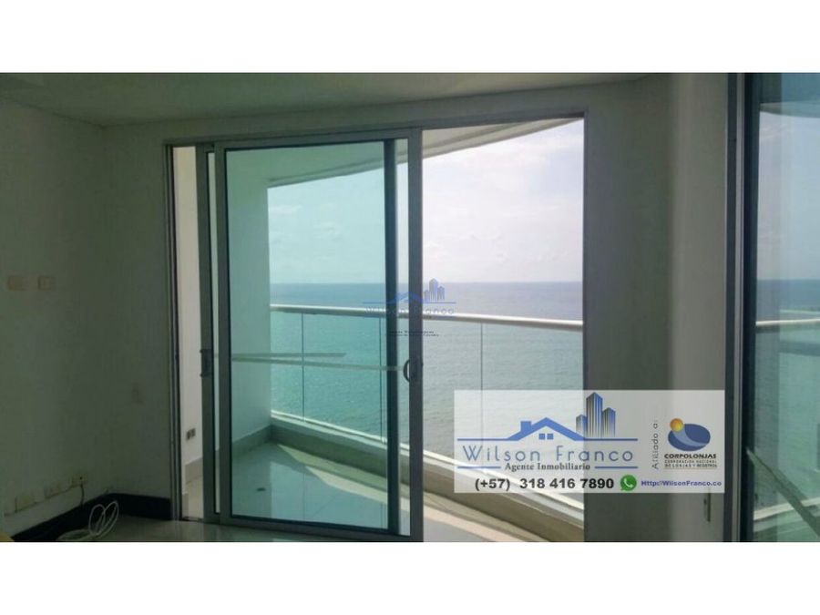 apartamento en venta vista al mar bocagrande cartagena