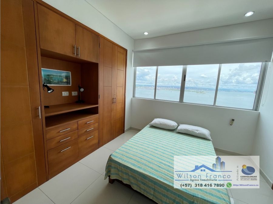 apartamento en venta bocagrande vista al mar y bahia de cartagena
