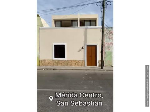 venta de casa nueva remodelacion en san sebastian centro merida