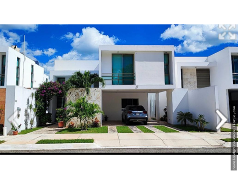 hermosa casa en venta privada residencial san nicolas en conkal