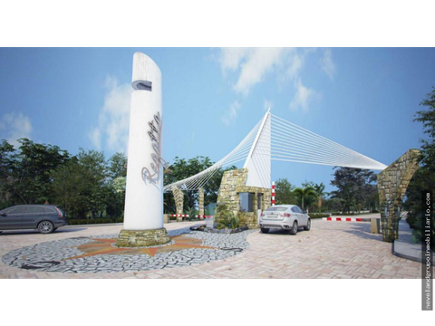 terreno en venta de 2 lotes en residencial regatta puerto morelos