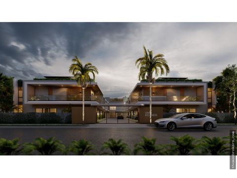 townhouses 2hab modernas en bavaro punta cana