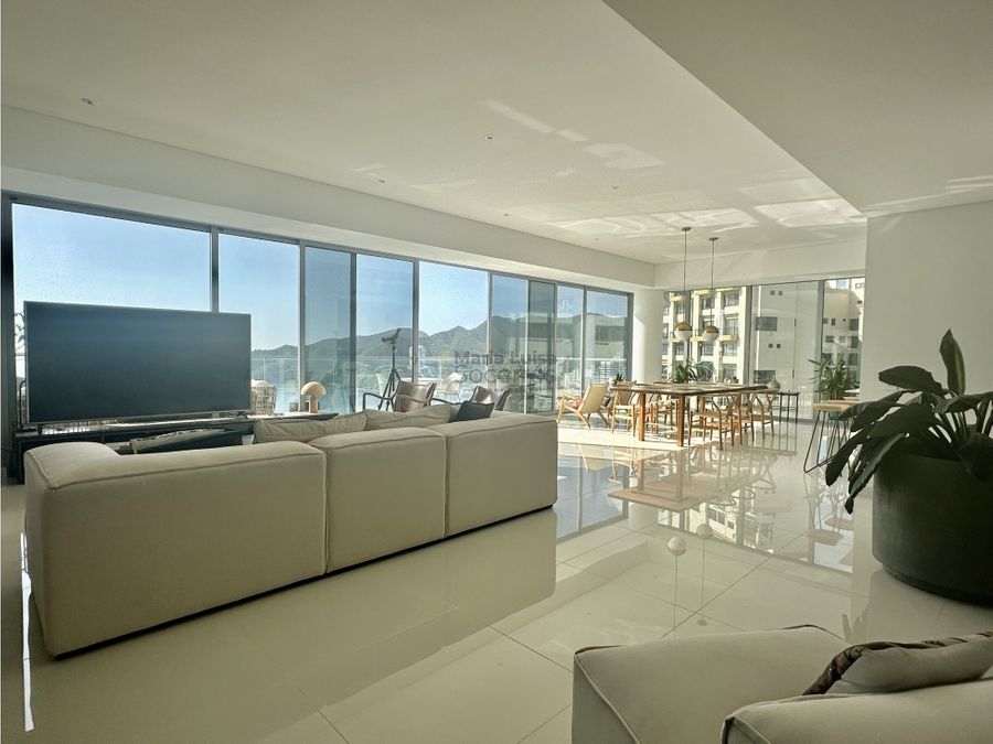 venta apartamento penthouse con vista al mar en santa marta