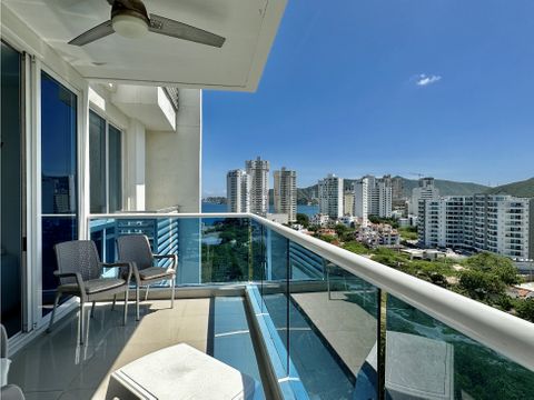 venta apartamento de 2 habitaciones en playa salguero santa marta