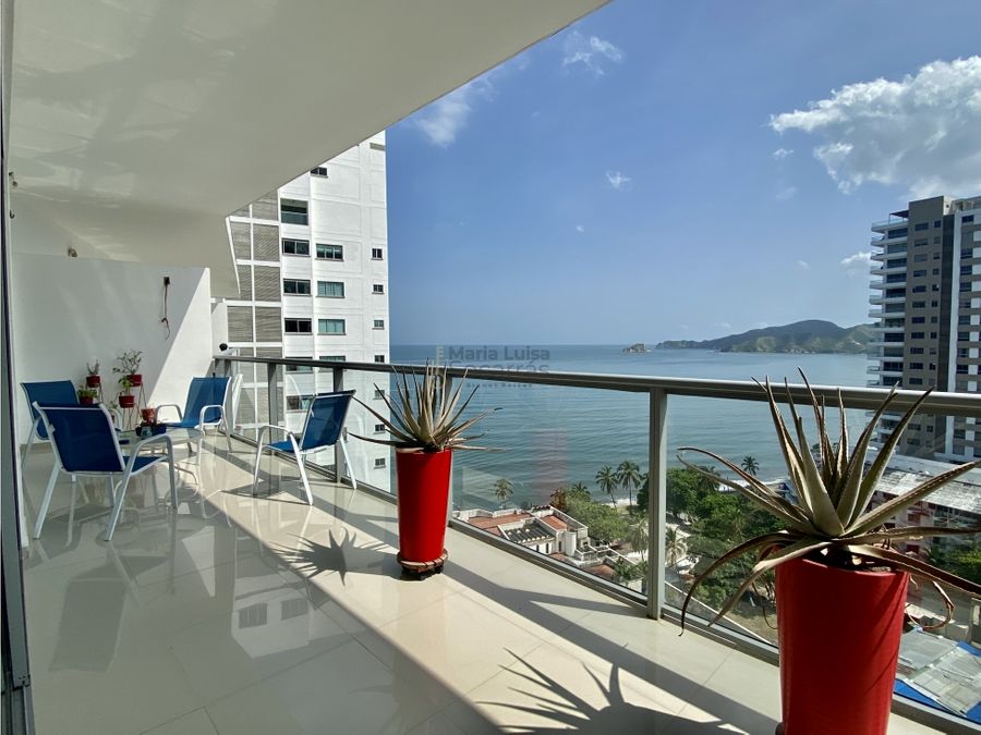 venta de apartamento de 3 habitaciones en playa salguero santa marta