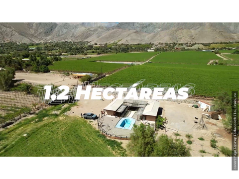 12 hectareas con casa piscina y acceso al rio en valle del elqui