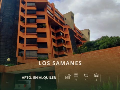 alquiler apartamento los samanes 165m2 31h31b2p