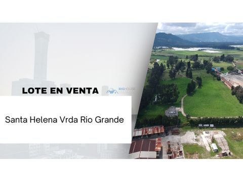 venta lote industrial vereda rio grande cajica