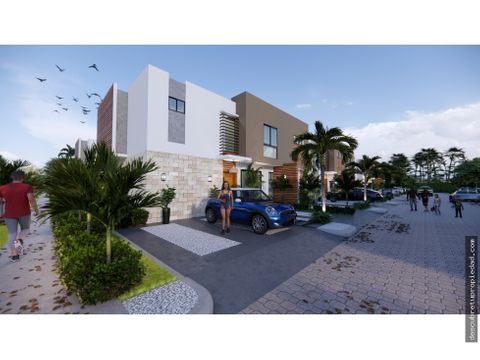 townhouse de 2 y 3 habitaciones en vista cana punta cana