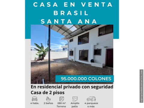 venta de casa en residencial privado santa ana