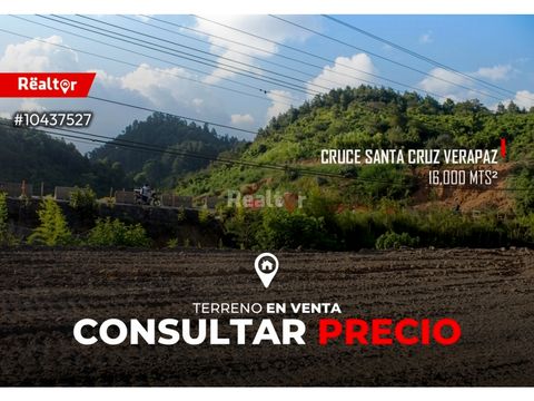 terreno en venta en cruce santa cruz verapaz
