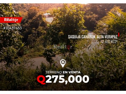 terreno en venta en saquija cahabon alta verapaz