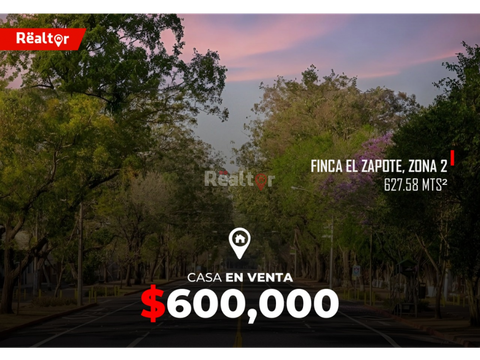 casa en venta en finca el zapote zona 2