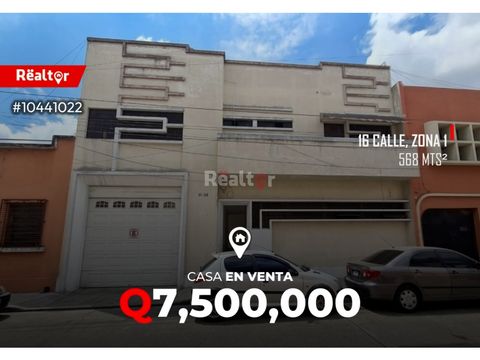 casa en venta en 16 calle zona 1